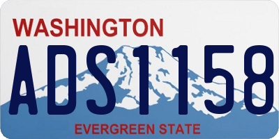 WA license plate ADS1158