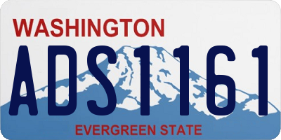 WA license plate ADS1161