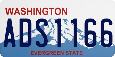 WA license plate ADS1166