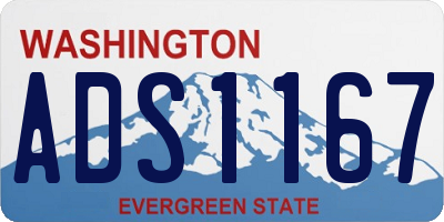 WA license plate ADS1167
