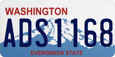 WA license plate ADS1168