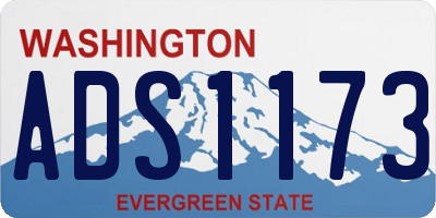 WA license plate ADS1173
