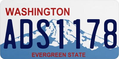 WA license plate ADS1178