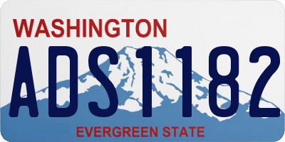 WA license plate ADS1182