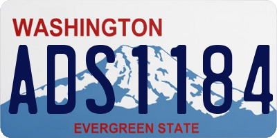 WA license plate ADS1184