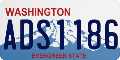 WA license plate ADS1186