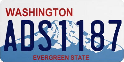 WA license plate ADS1187