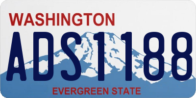 WA license plate ADS1188