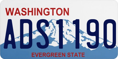 WA license plate ADS1190