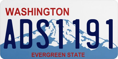 WA license plate ADS1191