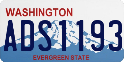 WA license plate ADS1193