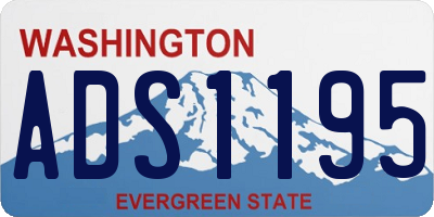 WA license plate ADS1195