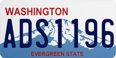 WA license plate ADS1196