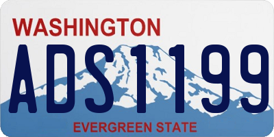 WA license plate ADS1199