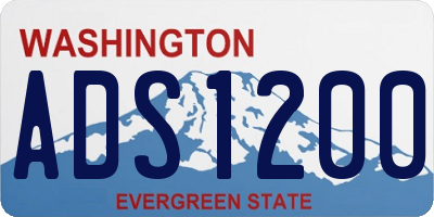 WA license plate ADS1200