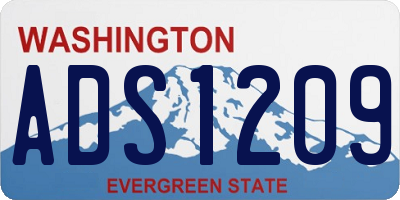 WA license plate ADS1209