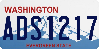 WA license plate ADS1217