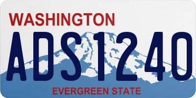WA license plate ADS1240