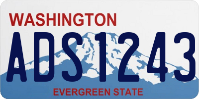 WA license plate ADS1243
