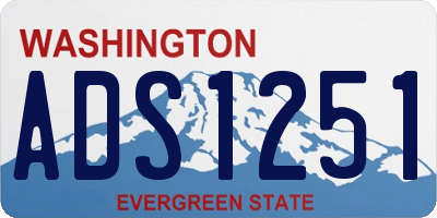 WA license plate ADS1251