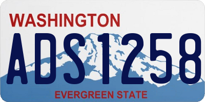 WA license plate ADS1258