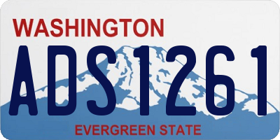 WA license plate ADS1261