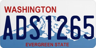 WA license plate ADS1265
