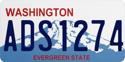 WA license plate ADS1274