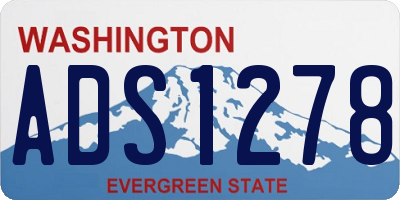WA license plate ADS1278