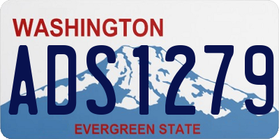 WA license plate ADS1279