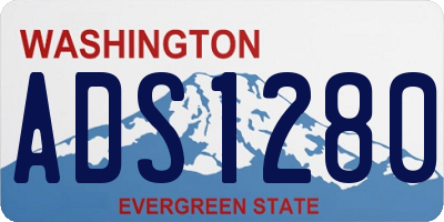 WA license plate ADS1280