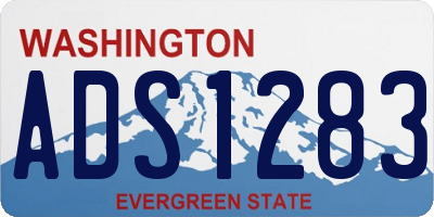 WA license plate ADS1283