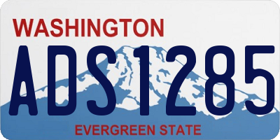 WA license plate ADS1285