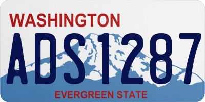 WA license plate ADS1287