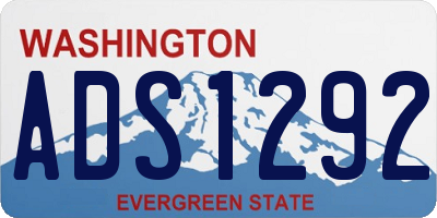 WA license plate ADS1292