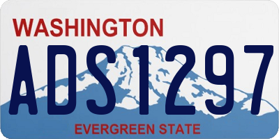 WA license plate ADS1297