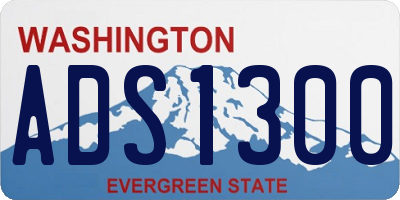WA license plate ADS1300