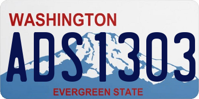 WA license plate ADS1303