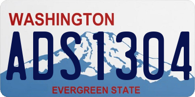 WA license plate ADS1304