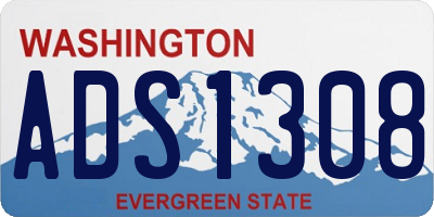 WA license plate ADS1308