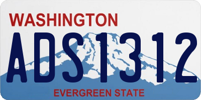 WA license plate ADS1312