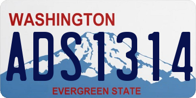 WA license plate ADS1314