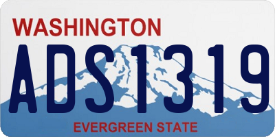 WA license plate ADS1319