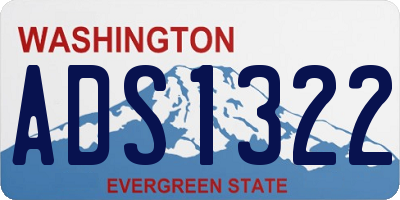 WA license plate ADS1322