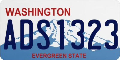 WA license plate ADS1323