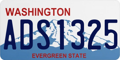 WA license plate ADS1325