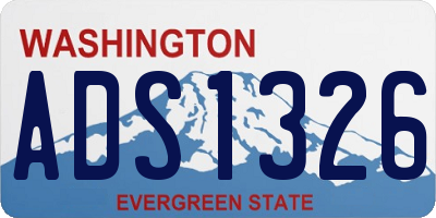 WA license plate ADS1326
