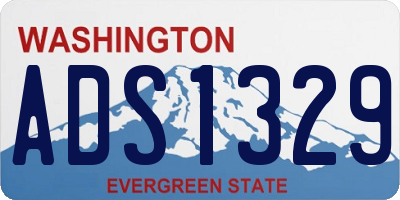 WA license plate ADS1329