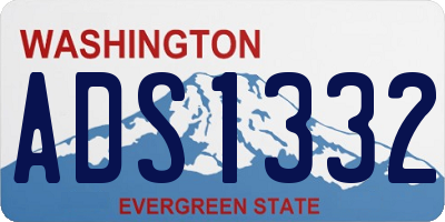 WA license plate ADS1332