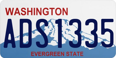 WA license plate ADS1335